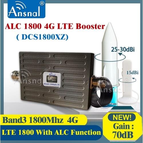 Hot!! ALC 1800Mhz 4G Cellular signal booster DCS LTE 1800 GSM repeater 2G 4G NetWork Mobile Signal Booster 4G Cellular Amplifier