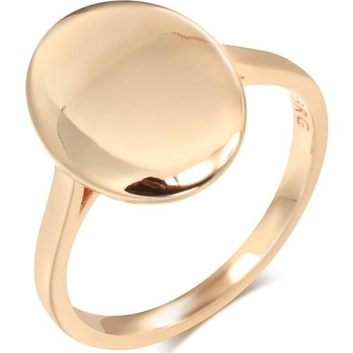 Kinel Hot Fashion White Enamel Rose Ring For Women Gold Color Fold Geometric Model Party Punk Rings Engagement Jewelry