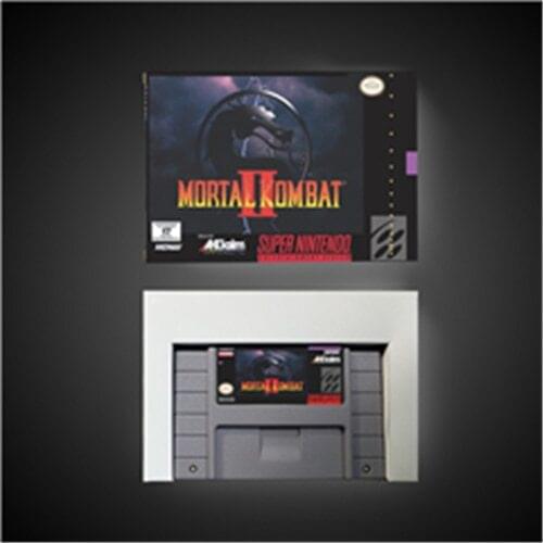 Mortal Kombat II 2 - Action Game Card US Version with Retail Box