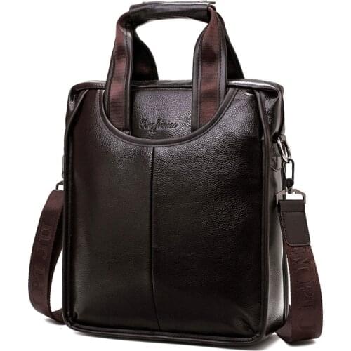 High quality mens business leisure handbag retro One Shoulder Messenger Bag waterproof and scratch proof messenger bag