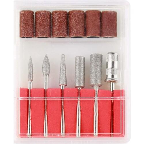 Wholesale Excellent Nail Drill Bit Sanding Bands Manicure Tool Replacement Nail Electric File Metal Bit 100set/lot free shipping