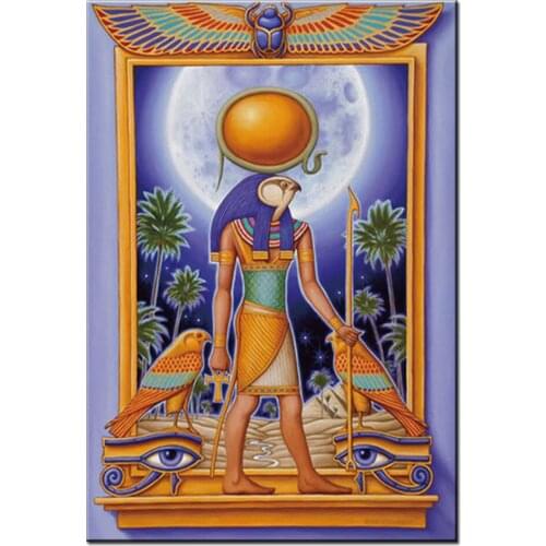 Needlework cross stitch diamond painting Egyptian god Anubis diamond embroidery full square round diamond mosaic decor k621