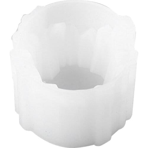 DIY Epoxy Mold Crystal Stone Candle Holder Silicone Mold Manual Mirror