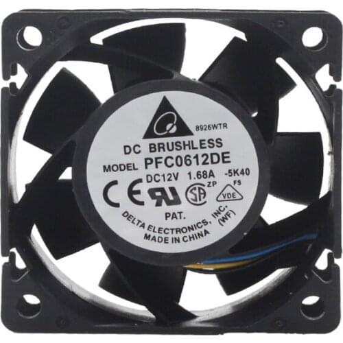 Pfc0612de 60X60X38 mm cooling fan 60mm pwm cooler 6cm 13500RPM For Delta 6038 12V server chassis fan