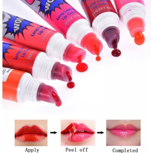 Romantic Bear Hot Selling Waterproof Lipstick Famous Brand Beauty Red Wow Makeup Matte Lip Gloss Impermeavel lip Tatoo Cosmetics