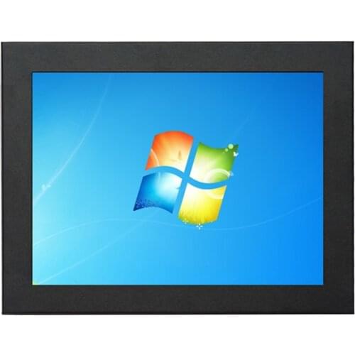 1000 nits IP65 Waterproof 12 inch panel mount industrial touchscreen monitor