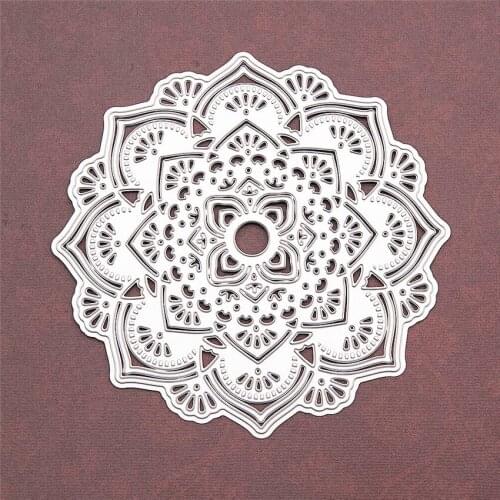 13.9x13.9cm Romantic flower Scrapbooking DIY Embossing Mothers Day paper dies cutting dies carbon steel cutter Metal die cards