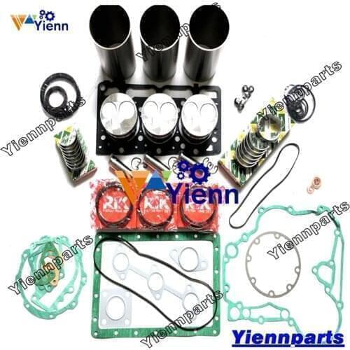 A-15 A-155 Overhaul Rebuild Kit Liner Piston Ring Bearing Full Gasket Kit For Kubota Farm Sub-Compact Utility Tractor Engine