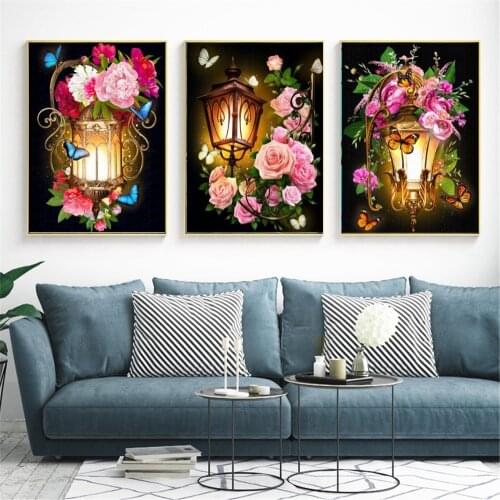 5D Dly Diamond Painting Flower Full Square Diamond Embroidery Sale Rhinestone Picture 5D Diamond Mosaic