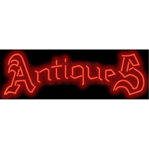 Antiques XL NEON SIGN REAL GLASS BEER BAR PUB LIGHT SIGNS display Accessory Pawn shop Jewelry Games Advertising Light 17*14"