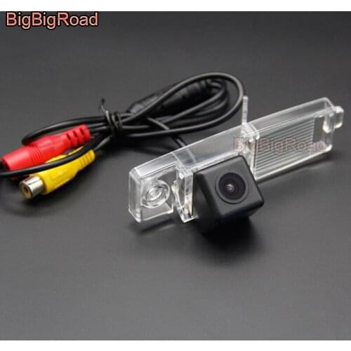 BigBigRoad Wireless Vehicle Rear View Camera HD Color Image For Toyota RAV 4 Hiace Kluger Harrier Highlander XU40 MK2 2007-2014
