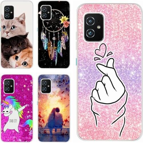 For Asus Zenfone 8 ZS590KS Case Cute Painted Soft Slim Fundas For Asus Zenfone8 ZS590KS ZS590KS-2A007EU Phone Cases Cover Bumper