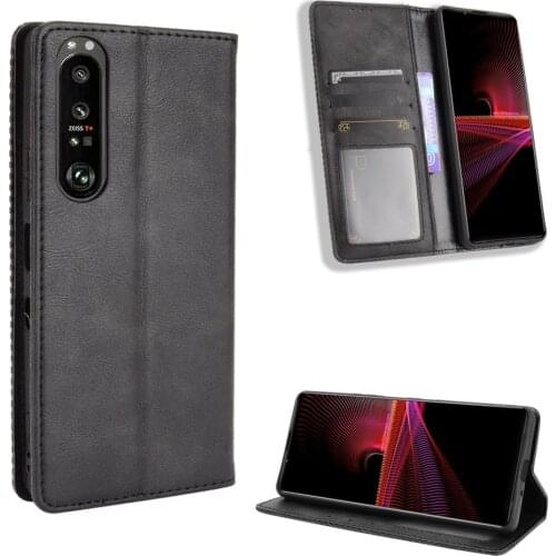 For Sony Xperia 1 III Case Premium Leather Wallet Leather Flip Case For Sony Xperia 10 III 1iii 10 iii Case