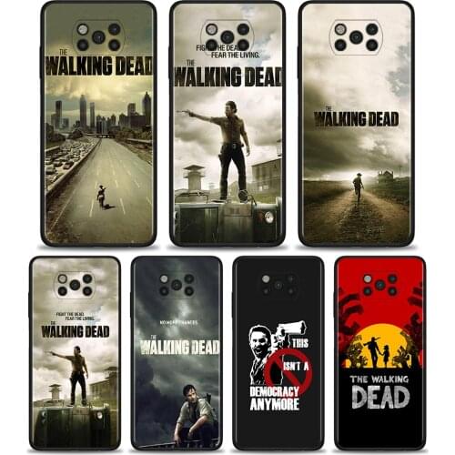 Back Case for Xiaomi Poco X3 NFC X3 Pro F1 F3 M3 TPU Cover for Redmi Note 8 8T 9 9T 9S 10 Pro Soft Phone Shell The Walking Dead