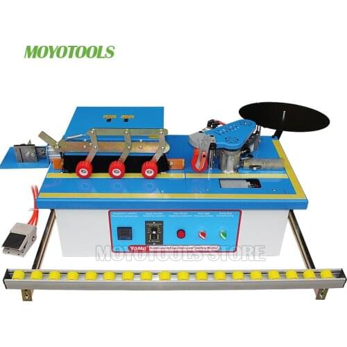 Wood edge banding machine 45kg type with trimming gluing MY70 woodworking edge bander trimmer
