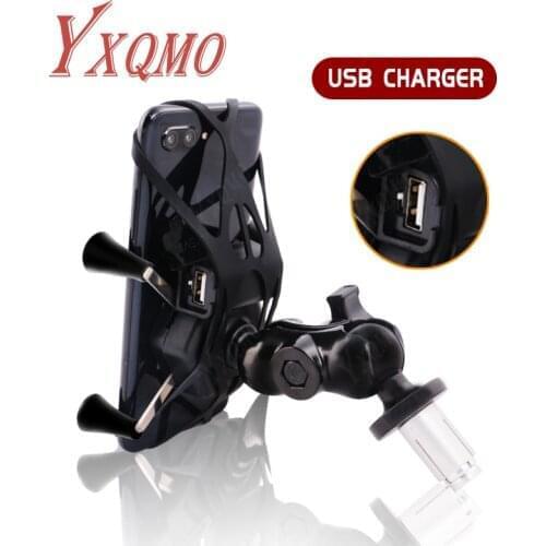 Phone Holder Fork Stem Mount Bracket Motorcycle GPS Navigation for YXQMO For Honda F5 CBR650F VFR1200 USB Charger