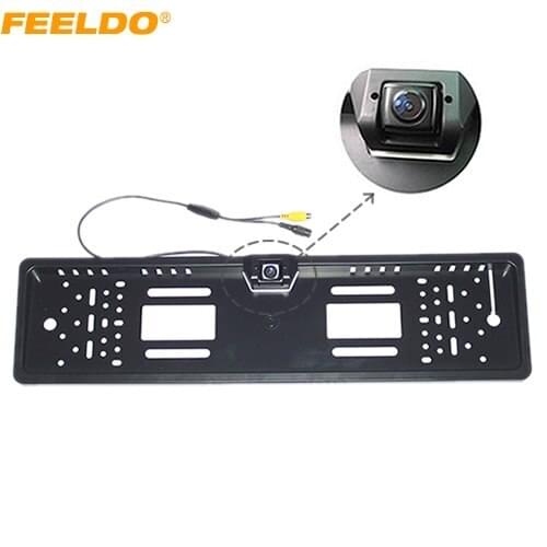 FEELDO 1Set Auto Special European License Plate Mount Rear View Camera with Guide Lines Backup Camera