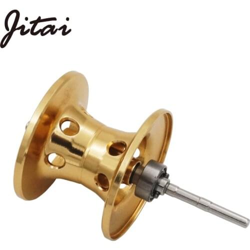 JITAI V Shape Spare Spool For Baitcasting Reel CNC Metal Spare Spool Bait Casting Wheel Replacement Fishing Tackle DIY Tool