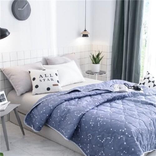 Geometric Print Summer Quilt Flamingo Blanket Comforter Bed Cover Quilting Suitable for Children Kids Bedspread Home Textile Q12