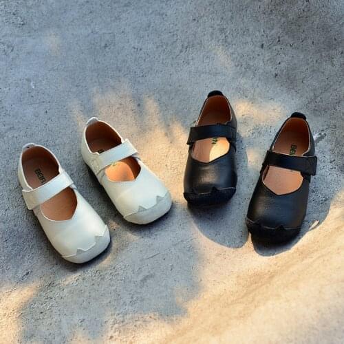 Summer Upscale Genuine Leather Girls Sandals Anti-kicking Suede Leather Kids Casual Princess Shoes Children Sandals