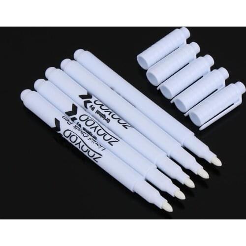 3Pcs White Liquid Chalk Pen Marker Chalkboard Blackboard Liquid Ink Pen Used On Chalkboard Window Erasable 13.5cm