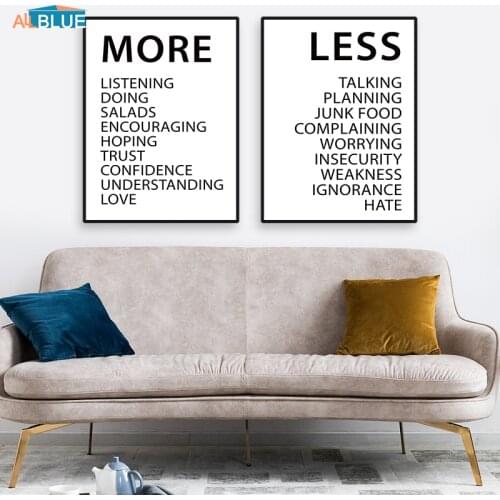 Motivational Quote Poster Nordic Style Canvas Art Print Painting Poster For Living Room Wall Art Picture Decorative Minimalist