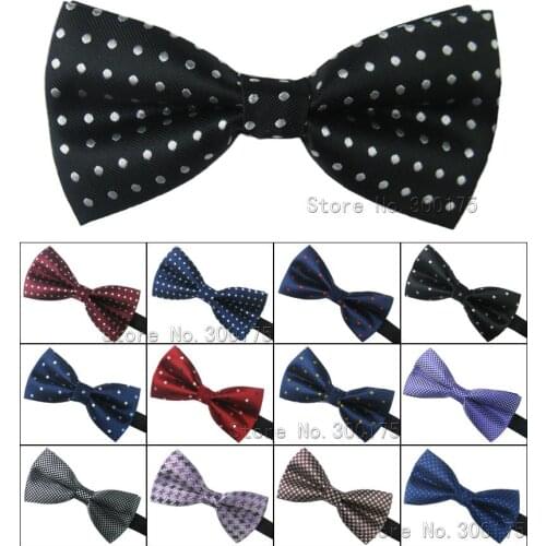 2018 Man Microfibra Woven Bowtie Business Suite Shirt Cravate Wedding Dot Classic Tie Mens Gravatas New Fashion Butterfly