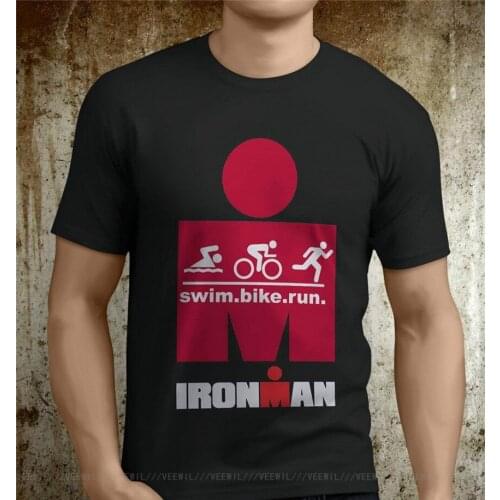 New Popular Ironman Triathlon Sportsy Mens Black Tshirt Size S 3xl New Metal Short Sleeve Casual New Funny T Shirt