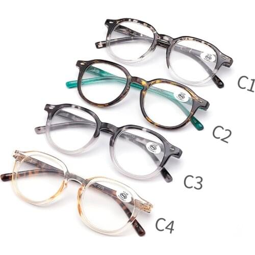 Retro Round Frame Reading Glasses for Men and Women Readers Eyeglasses Hyperopia Presbyopia Eyewear Diopter +1.0 to 4.0