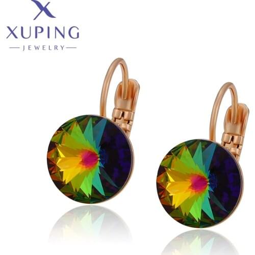 Xuping Jewelry Summer Sale Fashion New Arrival Crystal Hook Earring for Women A00591660