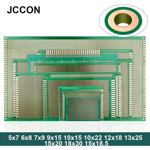 2Pcs PCB Prototype Board Circuit Protoboard Universal DIY Single Hole Soldering Plate 5x7 6x8 7x9 9x15 10x15 10x22 12x18 cm