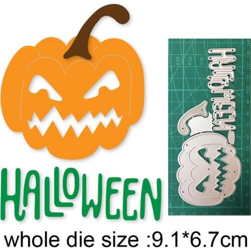 Craft dies Halloween pumpkin metal cutting dies cut die mold decoration Scrapbooking dies knife mould blade punch stencils dies