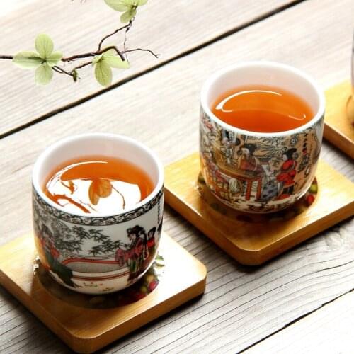 Blue-and-white Ceramic Teacup Tea Cup Porcelain Cup of Tea Chinese Kung Fu Cup 110mlHome Ceramic Tea Cup Office Water Cup