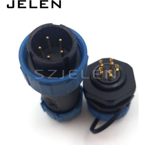 SY1710, 5-pin waterproof nylon shell connector 5-pin IP68 panel mount industrial plug and socket connectors