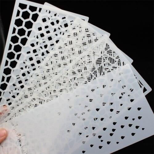 5pcs Slimline Stencils Layering Stencils for DIY Scrapbooking/photo album Decorative Embossing DIY Paper Cards Crafts
