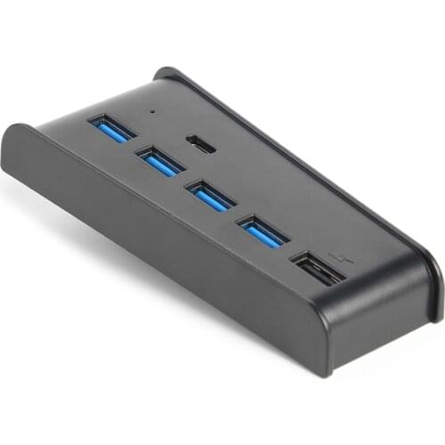 6 in 1 USB Hub USB Splitter Expander Adapter With USB5A + 1C Ports For PS5 PlayStation 5 Digital Edition Console Original Import