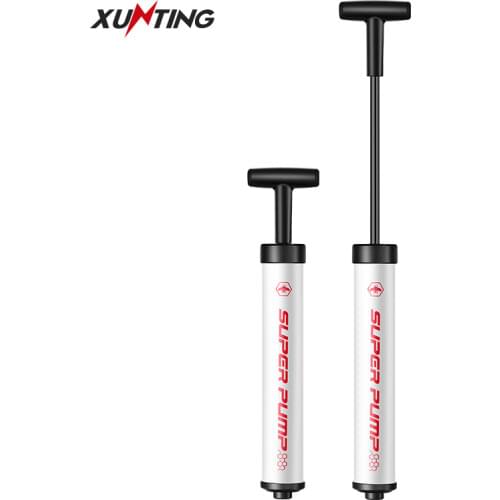 Xunting Bicycle Pump Aluminum Mini Portable Light Air Pump Football Bike Cycling Ball Football Tire Inflator Bicycle Accessories