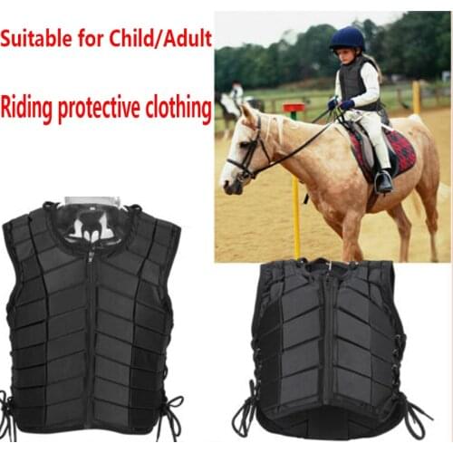 Unisex Cycling Vest Protective Clothing Black PP Material Wear-resistant Breathable Zipper Design Cycling Vest Safety Equipment