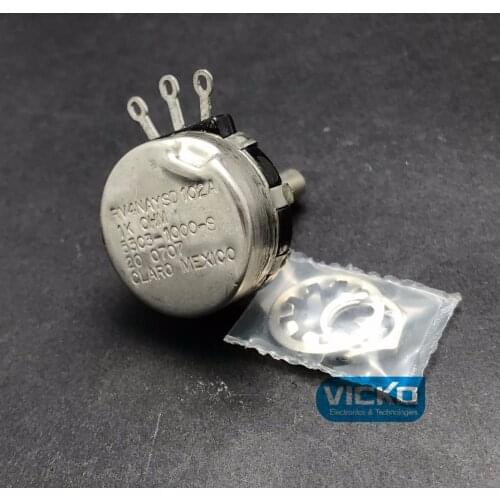 [VK] ORIGINAL American CLARO long life 27 type RV4NAYSD102A 1K RV4NAYSD 102A 1K single coil potentiometer switch 53C3-1000-S