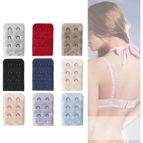 Women Bra Strap Extender 3 Rows 2 Hooks Spacing Clasp Brassiere Sewing Tools New