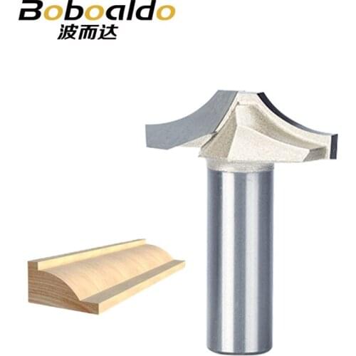 1pc 1/2 Shank Trimmer Router Bits For Wood Tungsten Carbide Woodworking Engraving Endmill For Edge Trimming Machine