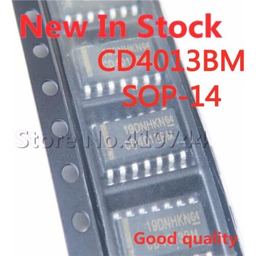 10PCS/LOT CD4013 CD4013BM SMD SOP-14 dual-channel D-type flip-flop/logic chip In Stock NEW original IC