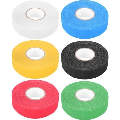 2.5CMx25M Hockey Protective Tape Wear-Resistant Non-Slip Waterproof Cotton Elastic High-Viscosity For Rod Racket Sport Equipment