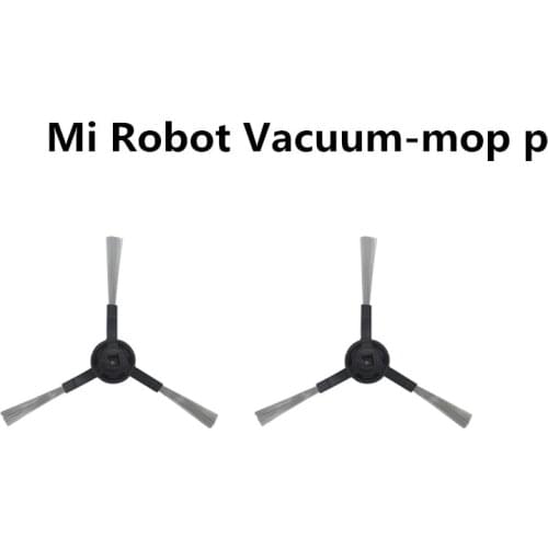 2pcs Washable Accessories Side bursh black For Mi Robot Vacuum-mop pro STYTJ02YM Robot Vacuum Cleaner Parts Kits