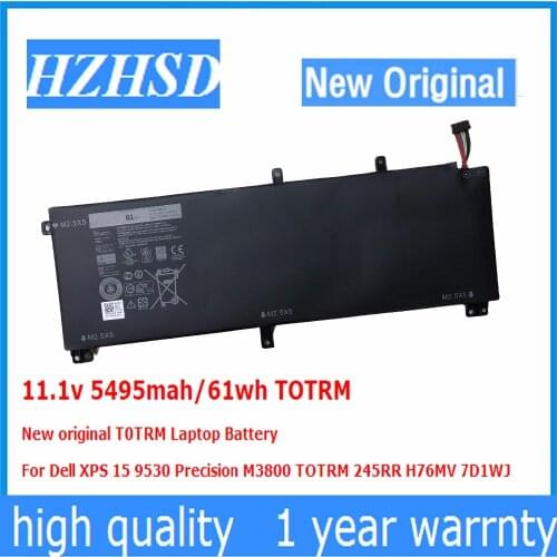11.1v 5495mah/61wh TOTRM New original T0TRM Laptop Battery For Dell XPS 15 9530 Precision M3800 TOTRM 245RR H76MV 7D1WJ
