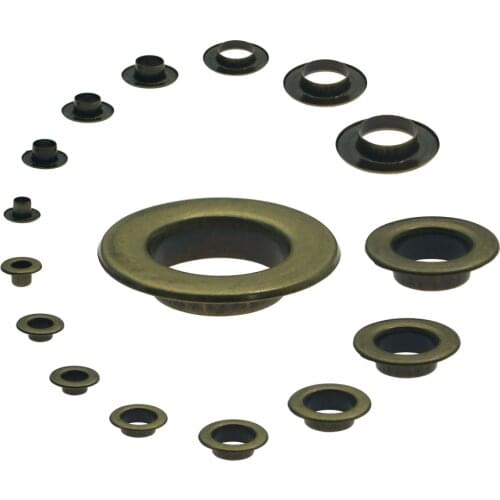 Bronze Plane Leathercraft Eyelets 3|4|5|6|7.3|10|12|13.5|15|20|30mm Internal Diameter Scrapbooking Accessories Metal Eyelets