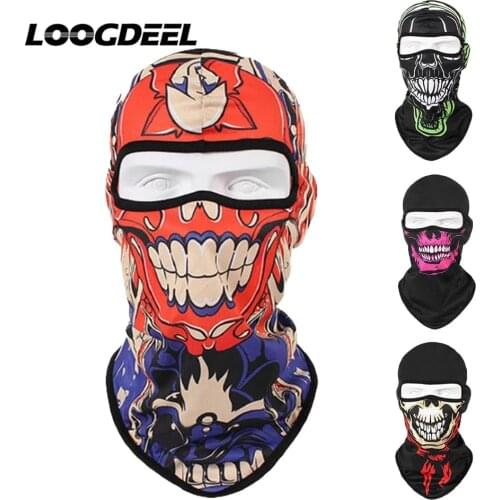 LOOGDEEL Quick-drying Breathable Headwear Mask Fabric UV Protection Sunscreen Bandana Outdoor Hiking Cycling Running Balaclava