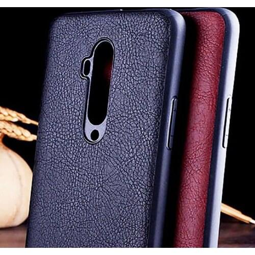 Case for oneplus 7t pro funda luxury Vintage Leather skin coque with soft TPU + PC hard cover for oneplus 7t pro case capa