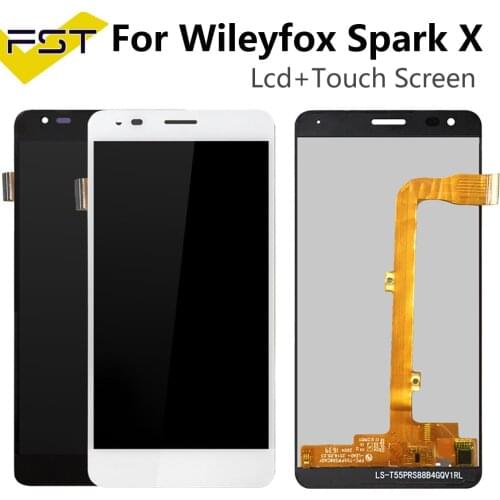 Black/White For Wileyfox Spark X Full LCD Display Panel Screen Touch Screen Digitizer Assembly for Wileyfox Spark X lcd+Tools