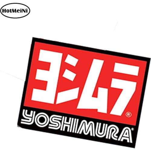 HotMeiNi Car Styling Car Sticker Waterproof Vinyl Stickers Auto Car Motorbike Racing Motor Yoshimura Exhaust Tuning 13cm x 9.1cm